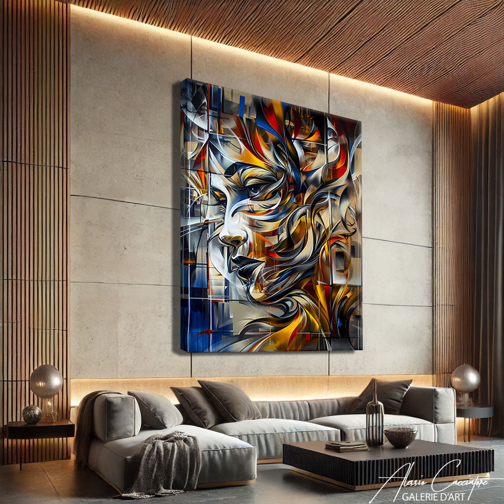 Tableau Contemporain Géométrique
