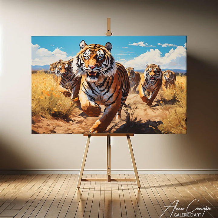 peinture tigre geant