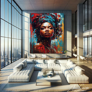 tableau femme africaine