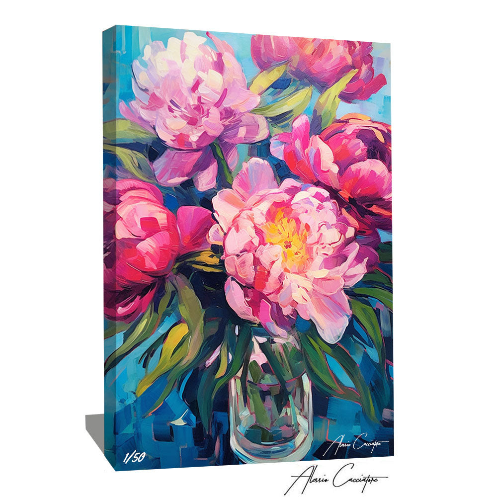 tableau pivoine