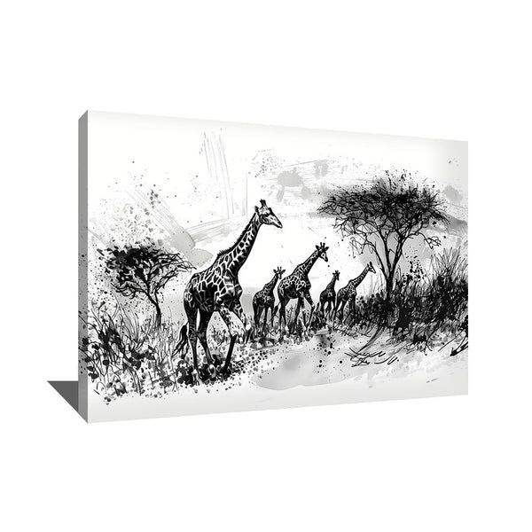 tableau girafe