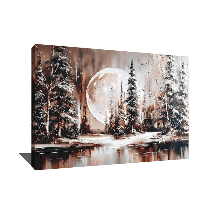 TABLEAU FORET HIVER AlessioCacciatore