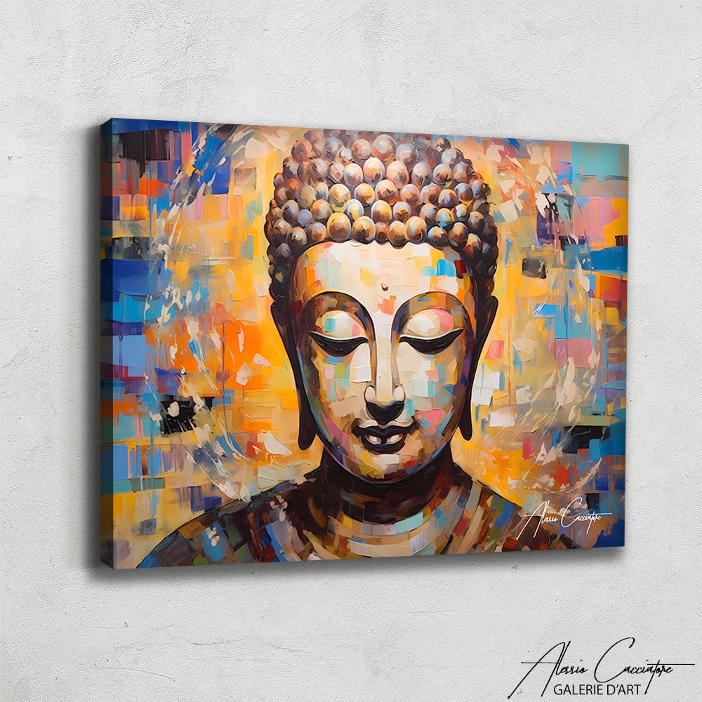 tableau avec bouddha