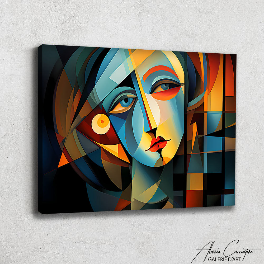 Portrait Cubiste Femme