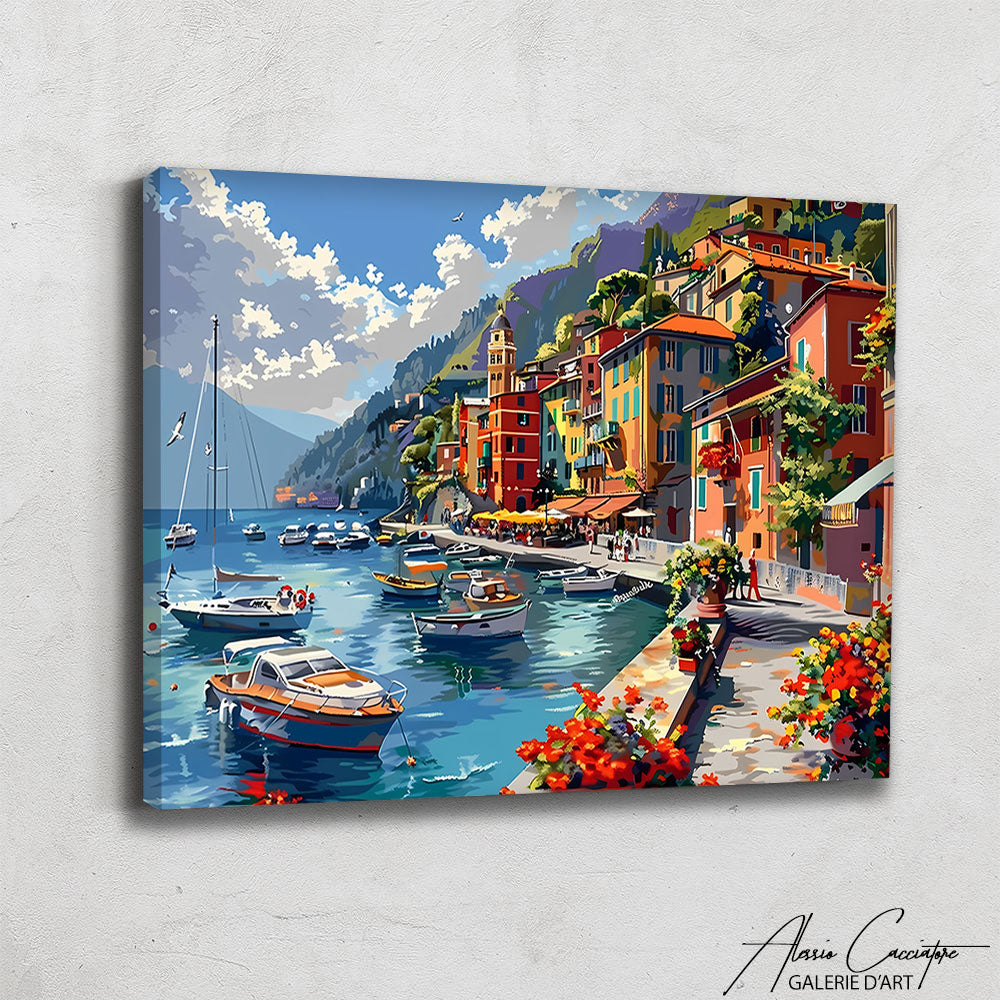 Tableau Bord de Mer Abstrait