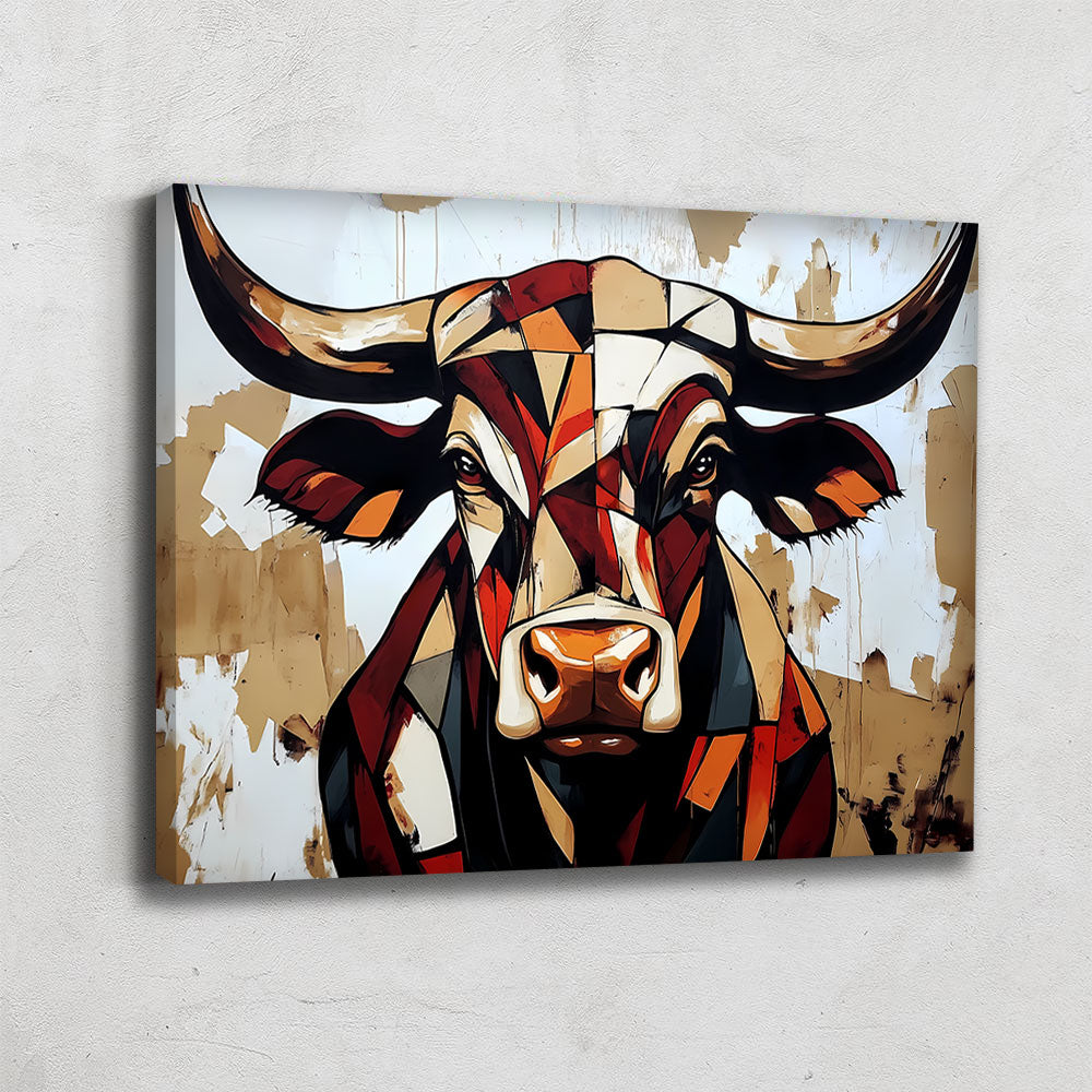 Peinture Abstraite Taureau