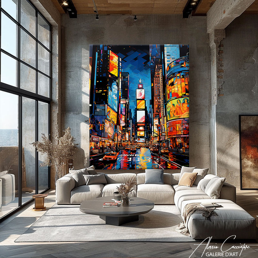 Tableau Moderne New York – mise en situation