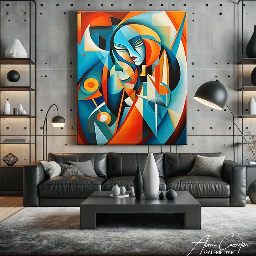 tableau cubiste moderne – mise en situation