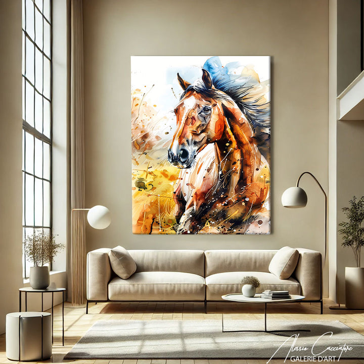 Tableau Cheval Peinture
