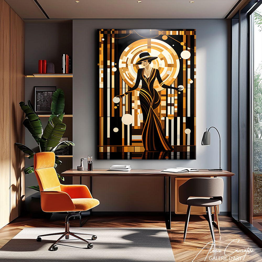 grand tableau art deco