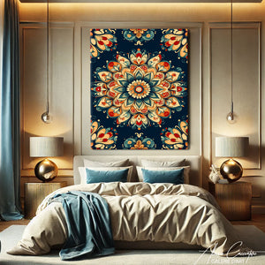 Tableau mandala indien
