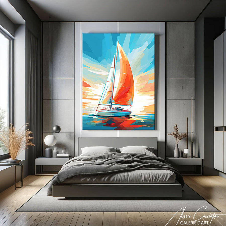 tableau bateau voilier – mise en situation