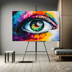 Tableau Oeil Coloré