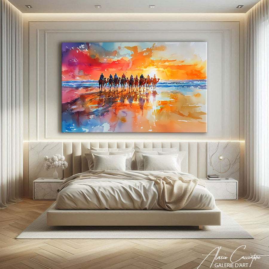 Tableau Coucher De Soleil – mise en situation