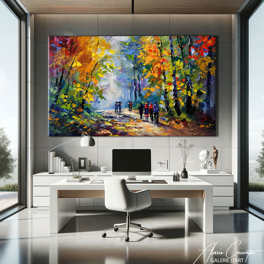 Tableau Paysage Forêt – mise en situation