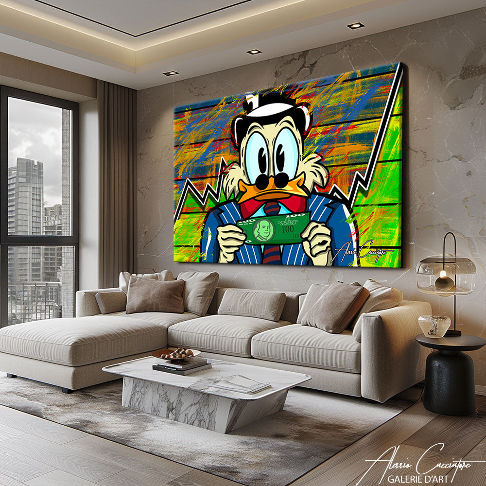 Tableau Donald abstrait