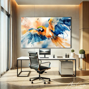 Peinture Aquarelle Perroquet
