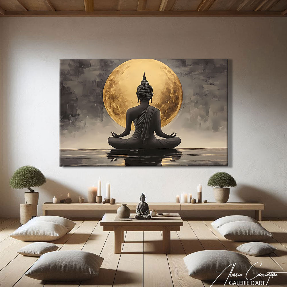 TABLEAU LUNE BOUDDHA