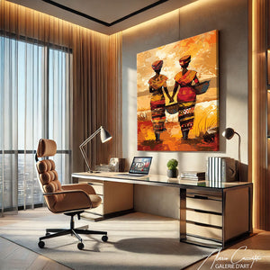 tableau peinture afrique