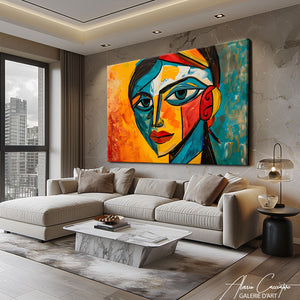 tableau femme abstrait