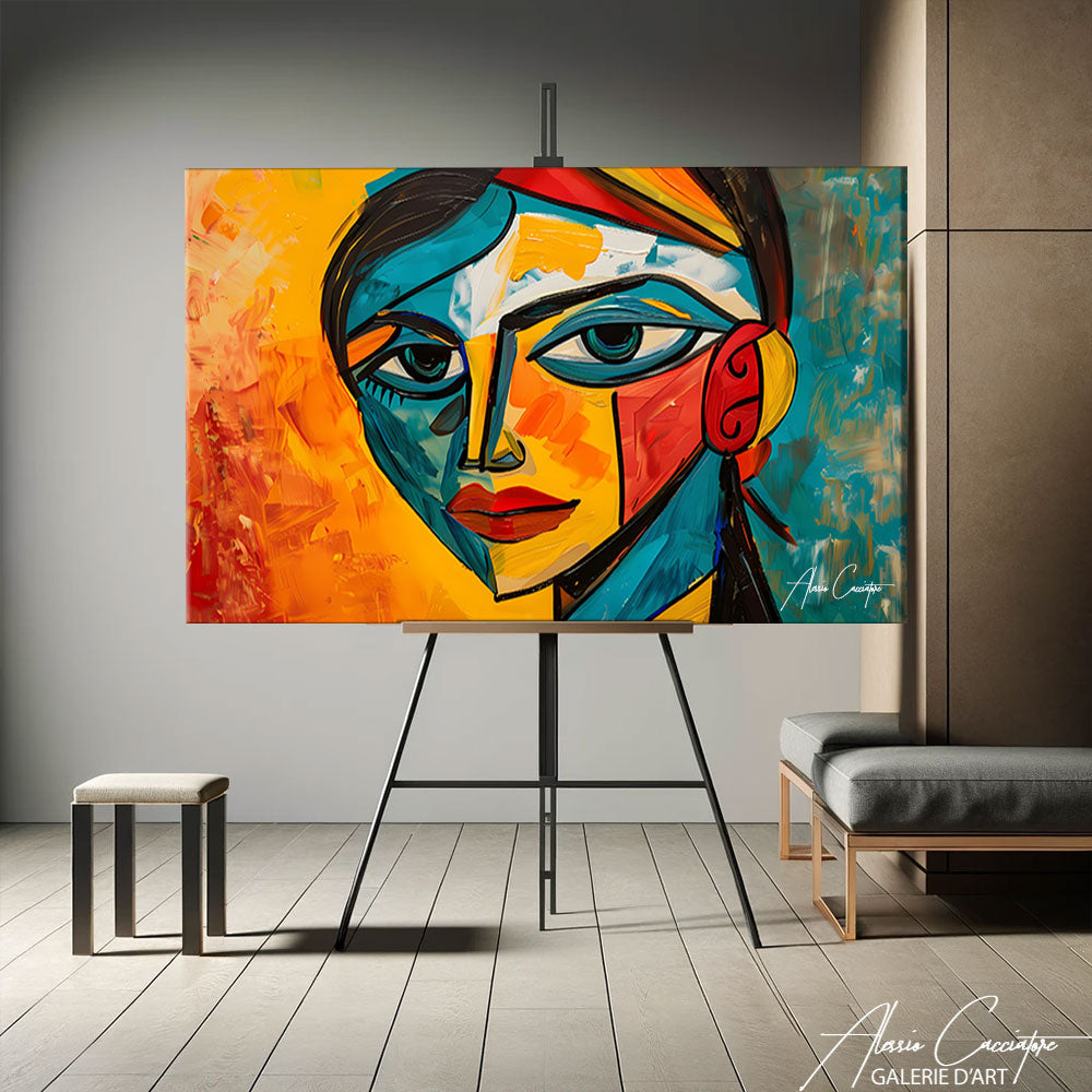 tableau femme picasso