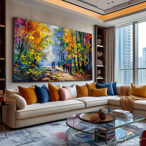 Tableau Peinture Paysage Montagne