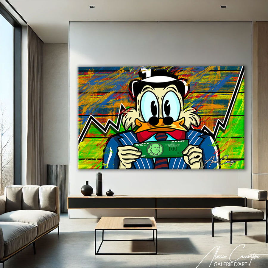 Tableau Donald coloré – mise en situation