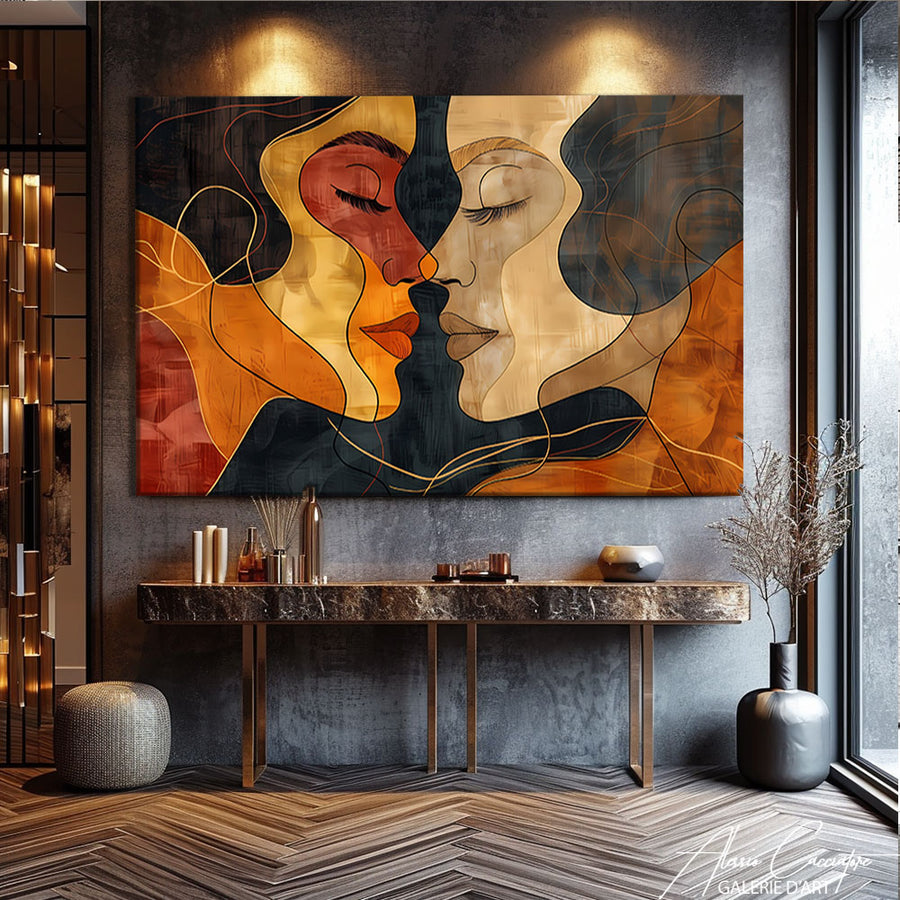 grand tableau minimaliste – mise en situation