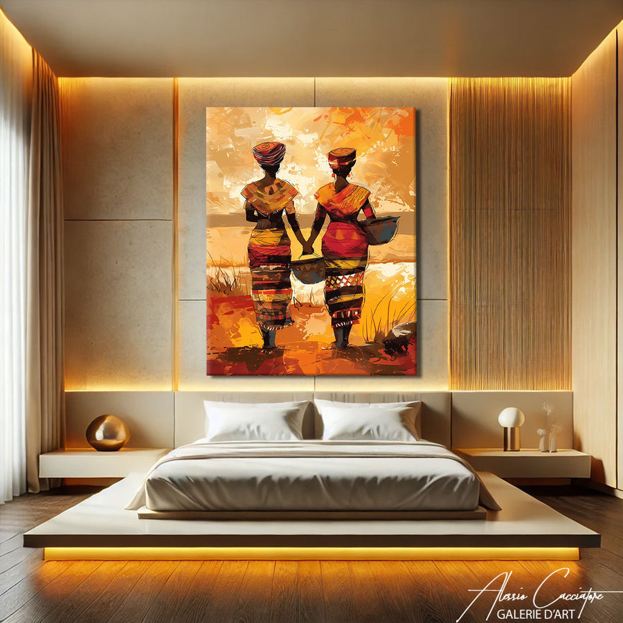 tableau décoration afrique – mise en situation