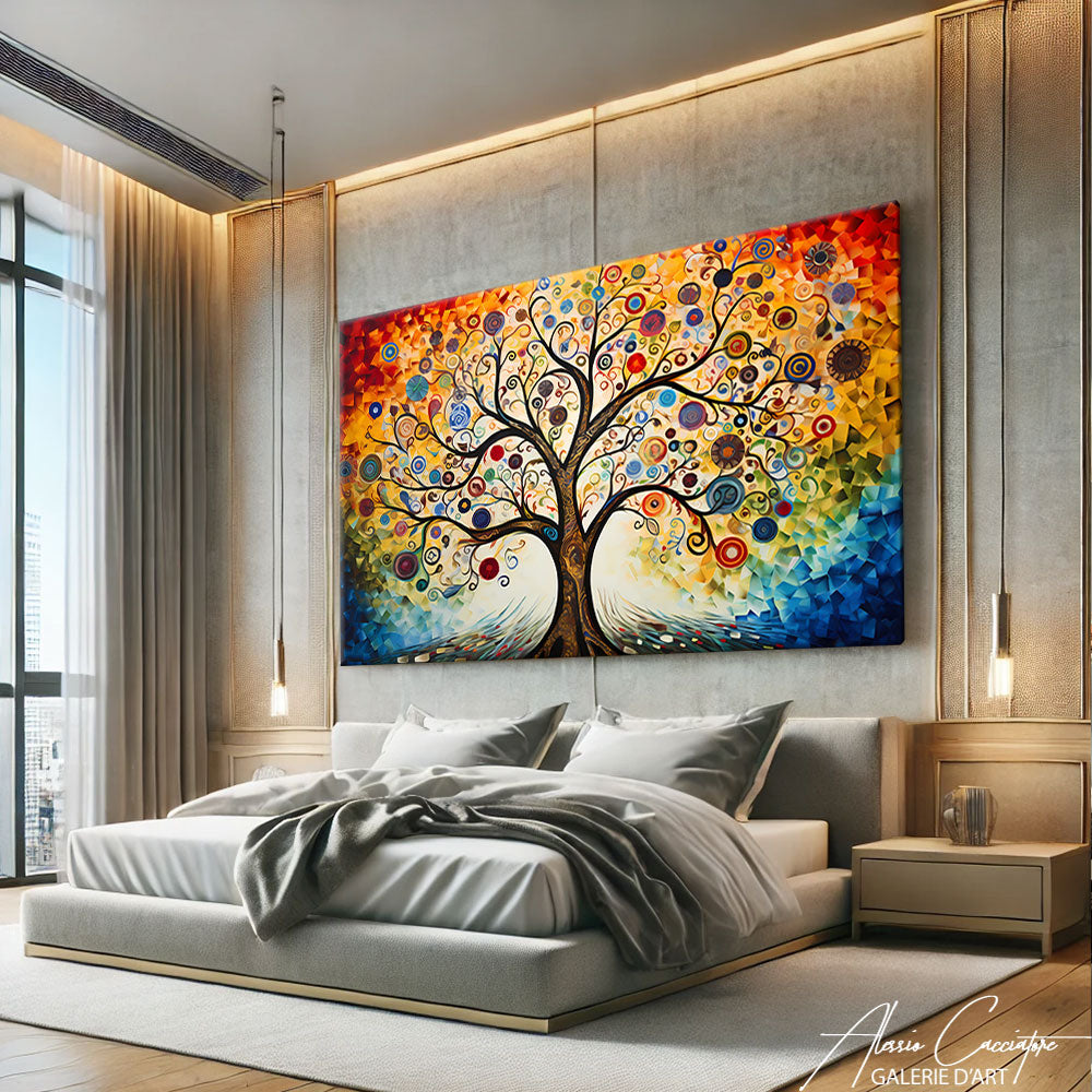 tableau arbre de vie peinture