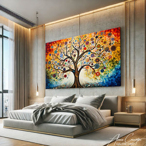 tableau arbre de vie peinture