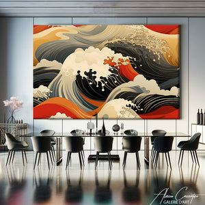 tableau de vague japonais