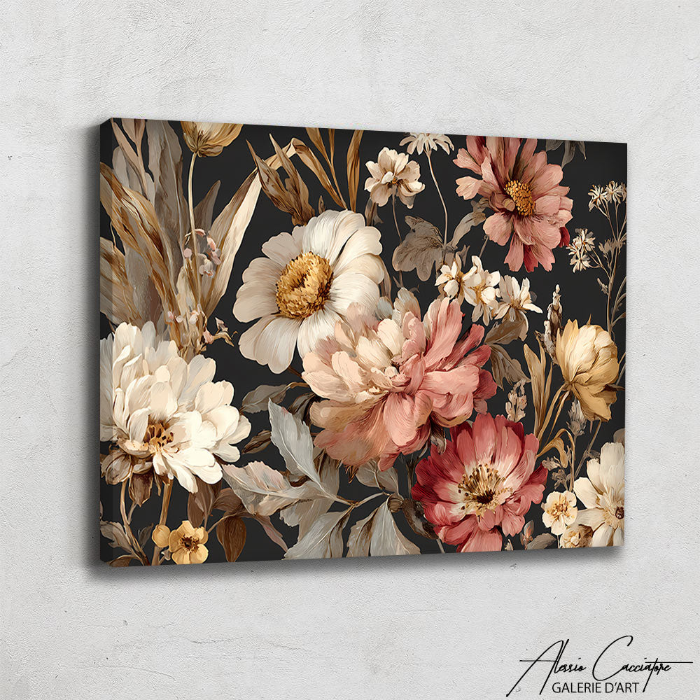 Tableau Ancien Fleurs