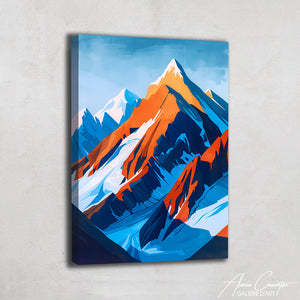 TABLEAU PEINTURE ACRYLIQUE MONTAGNE