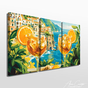 TABLEAU TRIPTYQUE PLAGE