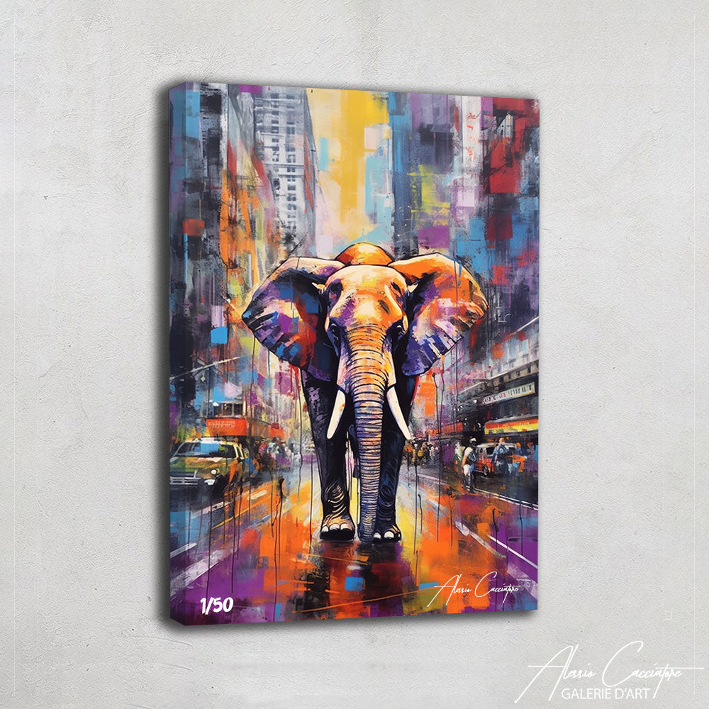 tableau déco éléphant