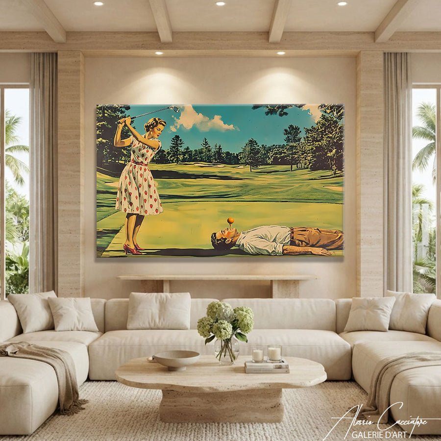 Peinture Golfeuse – mise en situation