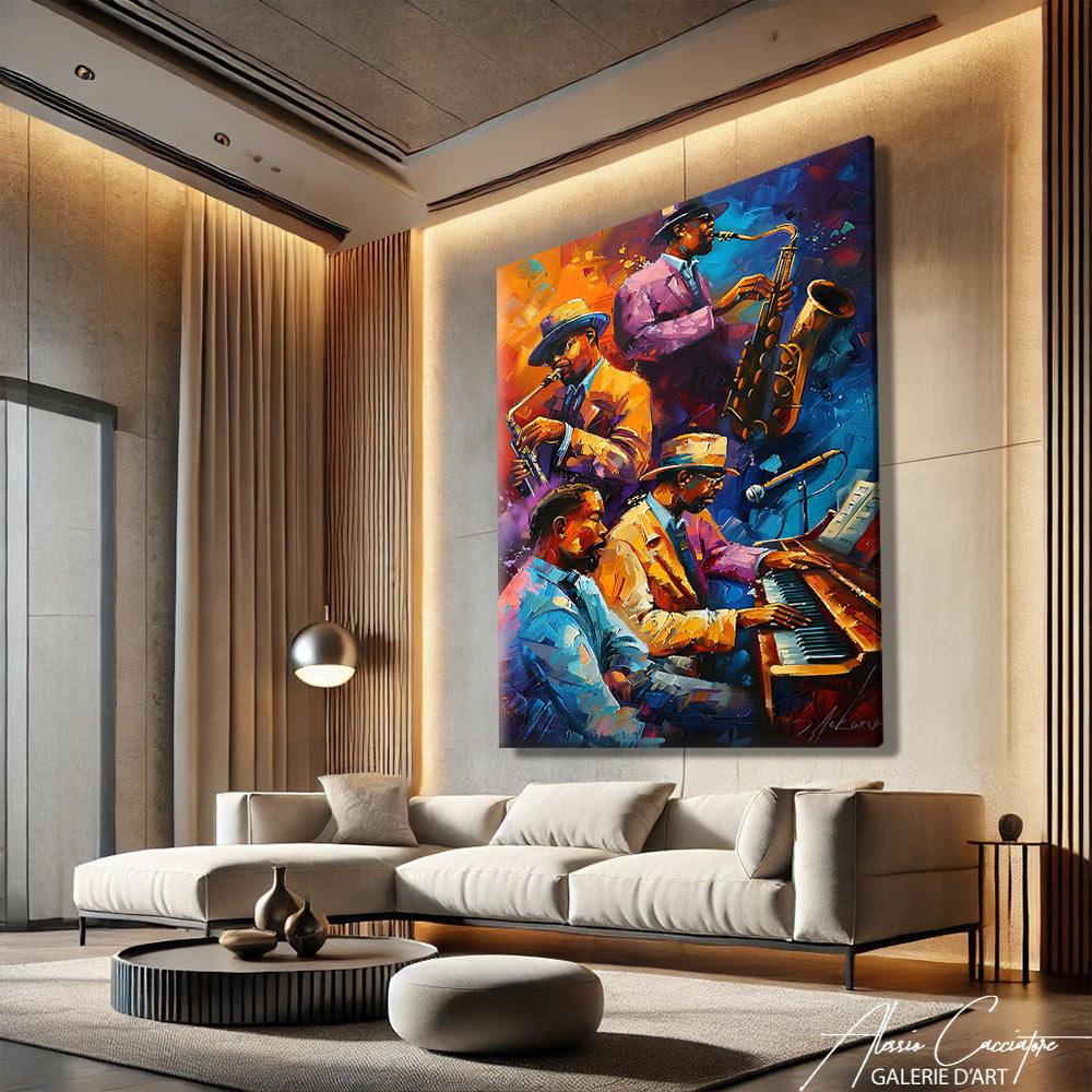 Tableau Contemporain Abstrait Design
