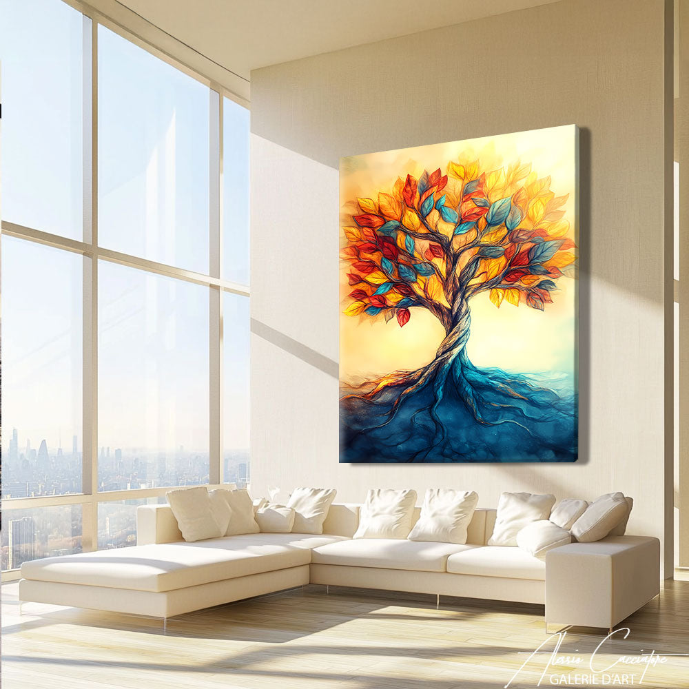 Tableau avec un arbre
