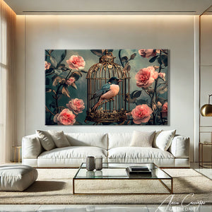 Tableau Cage à Oiseau