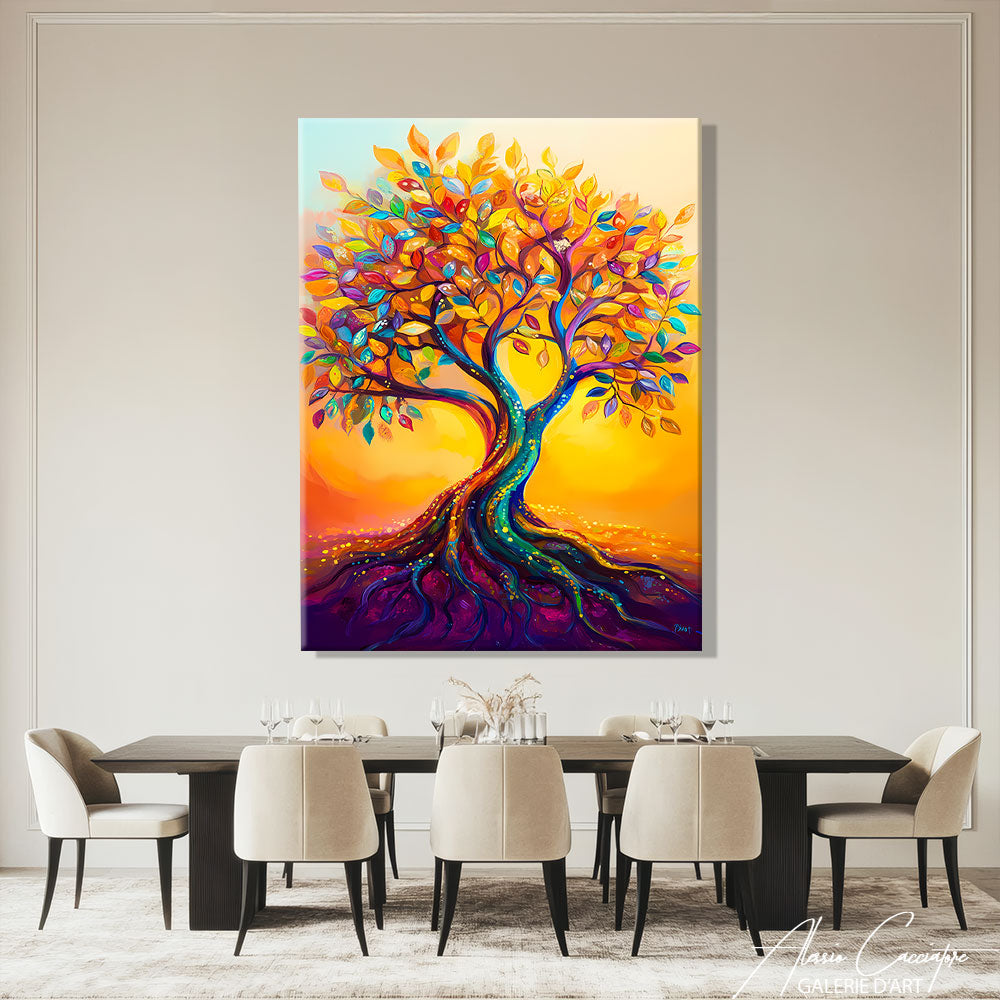 Tableau avec un arbre
