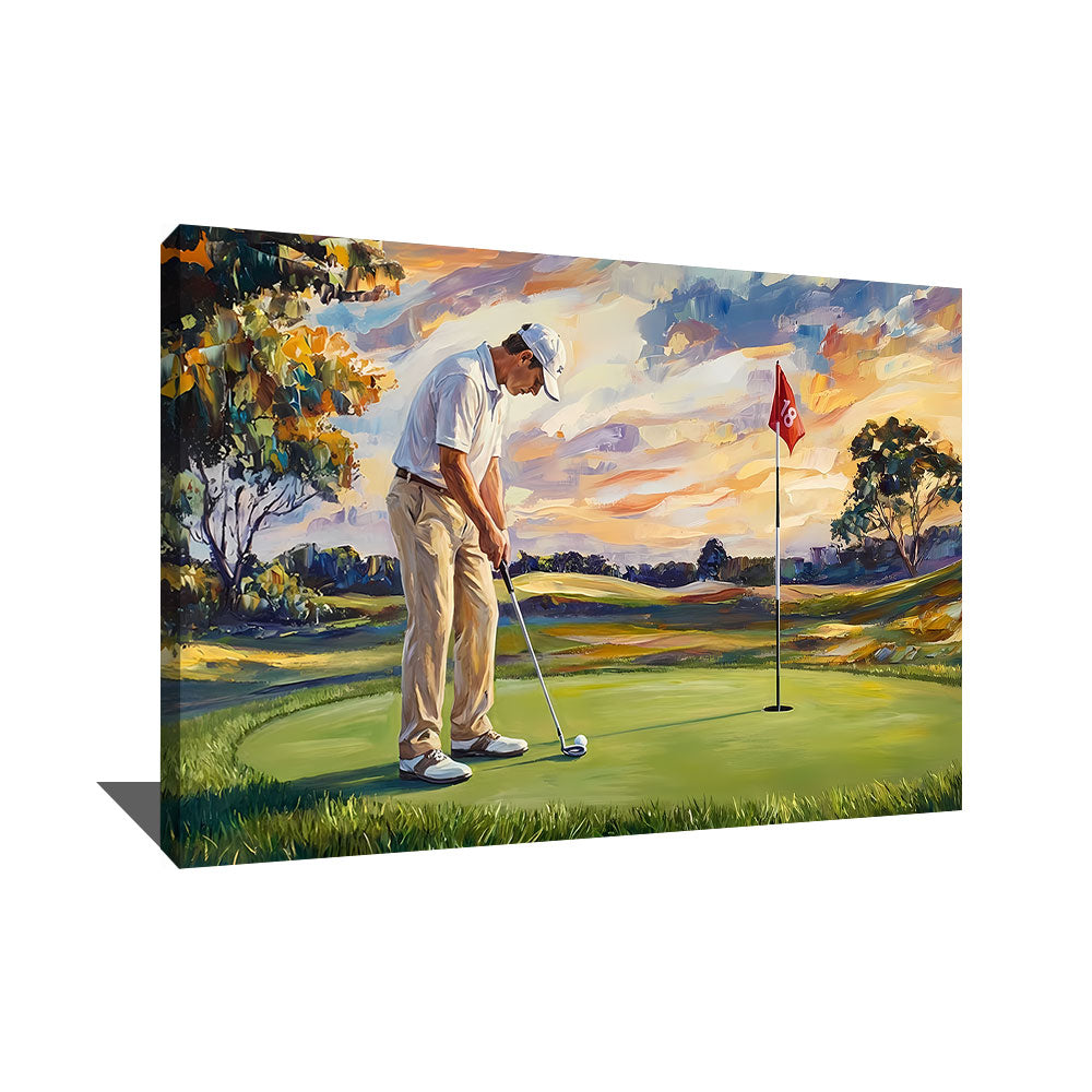 Peinture Golfeur