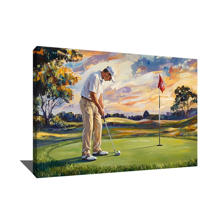Peinture Golfeur