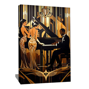Peinture Pianiste Jazz