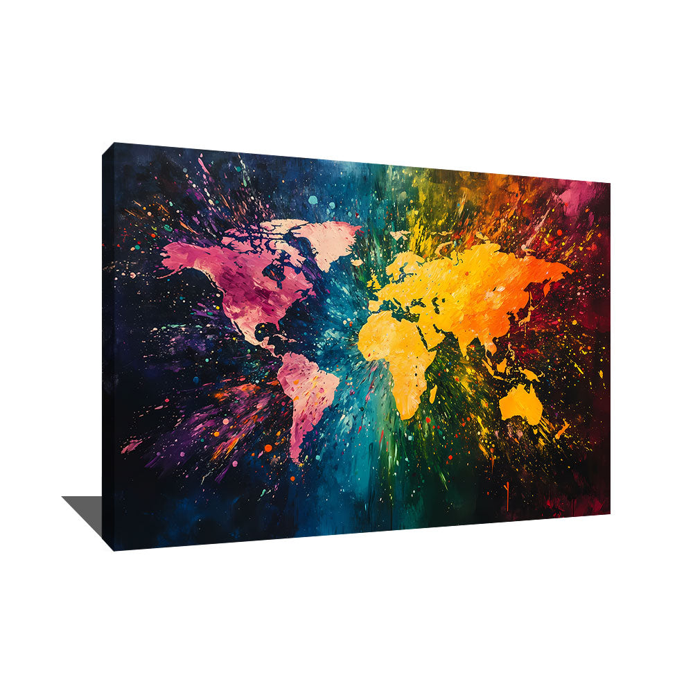 TABLEAU CARTE DU MONDE