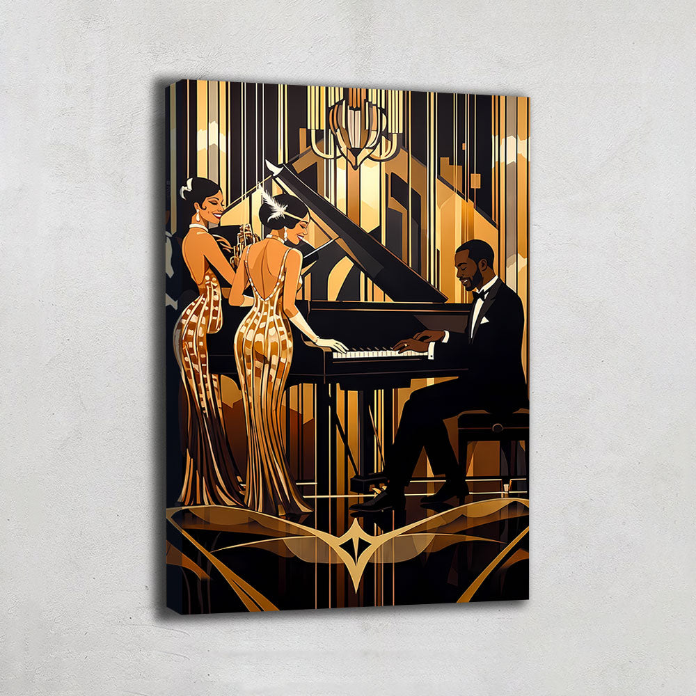 Peinture Pianiste Jazz