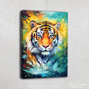 tableau art tigre