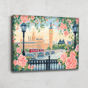 TABLEAU LONDRES ROSE