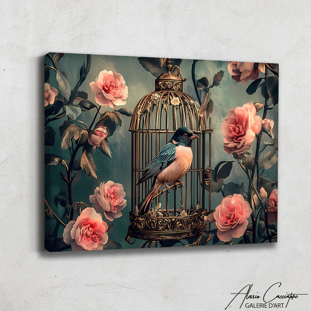 Tableau Cage à Oiseau