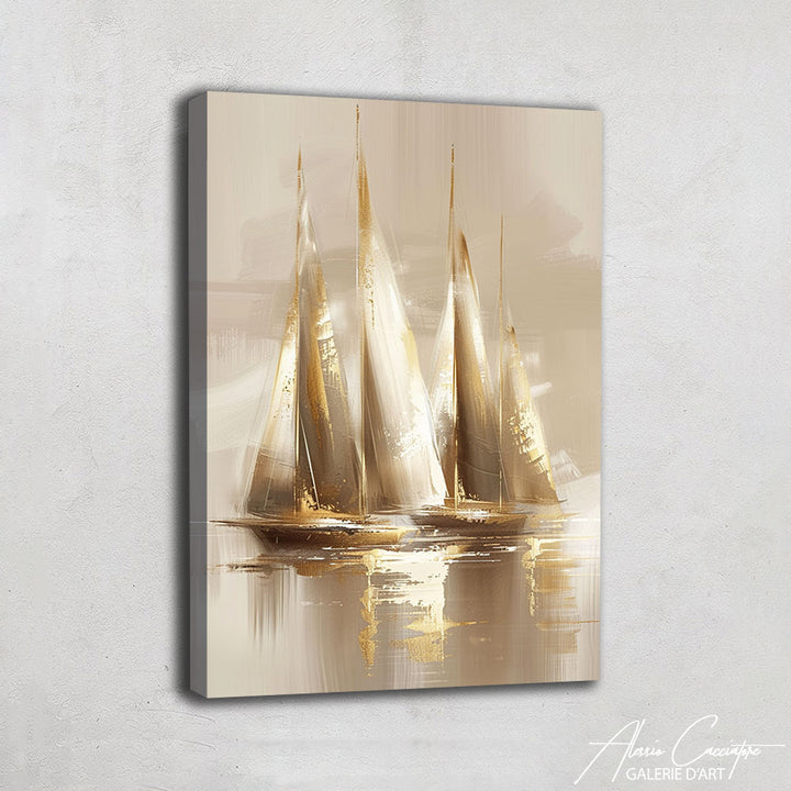 Tableau Huile Bateaux
